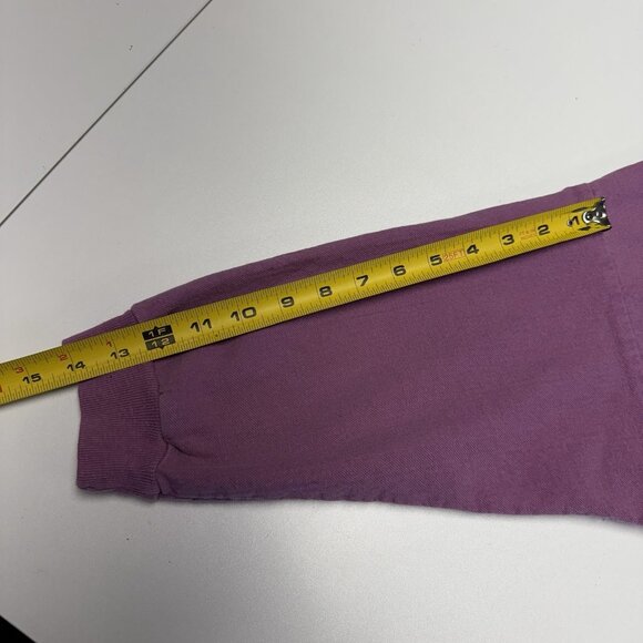 Vintage Anne Murray Sweatshirt Adult Large 23.5x27.5 Purple Cut Neck Singer Tour - Picture 10 of 10